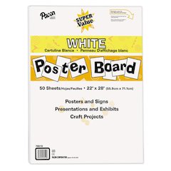 SUPER VALUE POSTER BOARD ALL WHITE