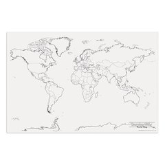 GIANT WORLD MAP 48IN X 72IN