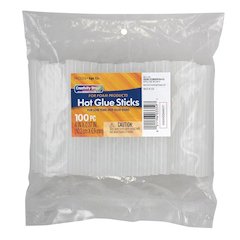 Hot Glue Sticks Classroom Pack - For Foam Products, Clear, 100 Pieces