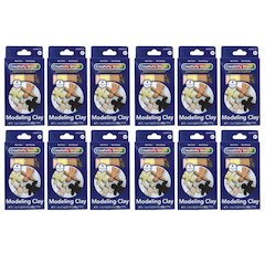 Modeling Clay, 4 Multi-Cultural Assortment, 1 lb/4 Sticks Per Pack, 12 Packs
