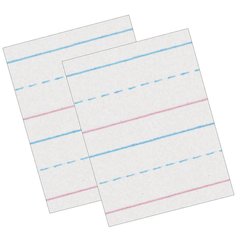 Sulphite Handwriting Paper, Dotted Midline, Grade 1, 500 Sheets Per Pack 2 Packs