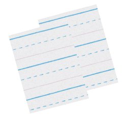 Sulphite Handwriting Paper, Dotted Midline, Grade 2, 500 Sheets Per Pack 2 Packs