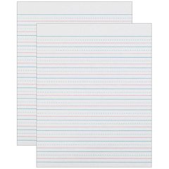 Sulphite Handwriting Paper, Dotted Midline, Grade 2, 500 Sheets Per Pack 2 Packs