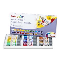 24 COLOR PENTEL ARTS WATERCOLOR SET