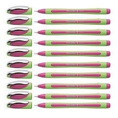 Xpress Fineliner Pen, Fiber Tip, 0.8 mm, Pink, Pack of 10