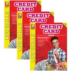 Credit Card Math: Life Skills Math Series, Pack of 3