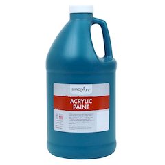 Acrylic Paint Half Gallon, Phthalo Green
