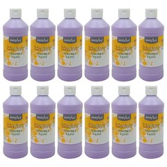 Little Masters Tempera Paint 16 oz., Light Purple, Pack of 12