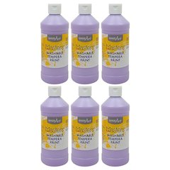 Little Masters Washable Tempera Paint, 16 oz., Light Purple, Pack of 6