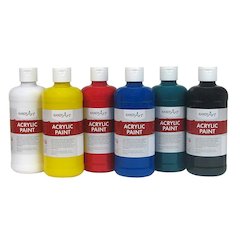 HANDY ART ACRYLIC PAINT 16OZ 6 SET STUDENT