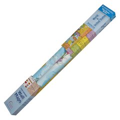 HEMISPHERES LAMINATED MAP US AND WORLD 2 MAP PACK