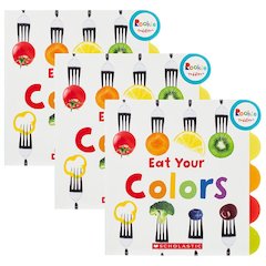 Rookie Toddler Board Book, Eat Your Colors, Pack of 3