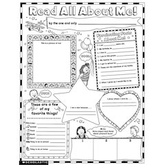 Instant Personal Poster Sets: Read All About Me, Set of 30
