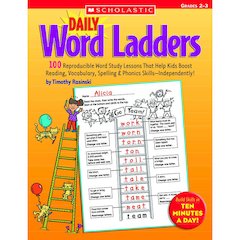 Daily Word Ladders Workbook, Grades 2-3