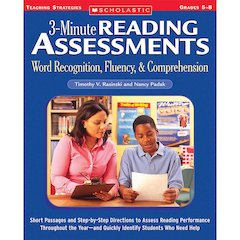 3-Minute Reading Assessments Word Recognition, Fluency, Comprehension Grades 5-8