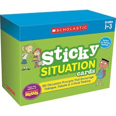 Scholastic News Sticky Situation Cards: Grades 1-3