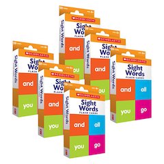 Flash Cards: Sight Words, 6 Packs