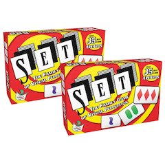 SET The Family Game of Visual Perception, Pack of 2