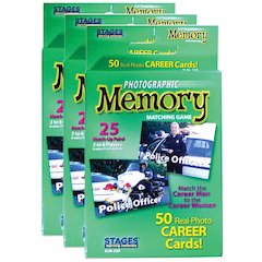 Photographic Memory Matching Game, Careers, Pack of 3