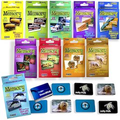 Photographic Memory Matching Games, Set of 10