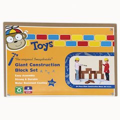 ImagiBRICKS Giant Construction Building Block Set, 24 Pieces