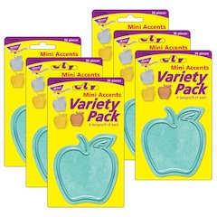I Love Metal Apples Mini Accents Variety Pack, 36 Per Pack, 6 Packs