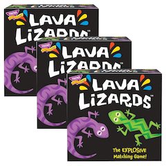 Lava Lizards Three Corner Card Game, Pack of 3