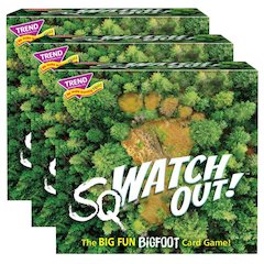 sqWATCH OUT! Three Corner Card Game, Pack of 3