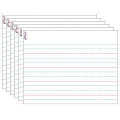 Handwriting Paper Wipe-Off Chart, 17" x 22", Pack of 6