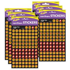Turkey Time superShapes Stickers, 800 Per Pack, 6 Packs