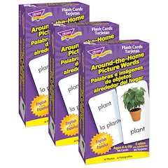 Around-the-Home/Palabras (EN/SP) Skill Drill Flash Cards, 3 Packs