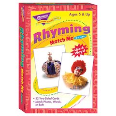 Rhyming Words Match Me Cards, 6 Packs