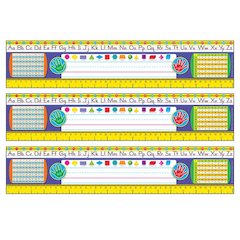 Zaner-Bloser Desk Toppers Reference Name Plates Grades 2-3, 36 Per Pack, 3 Packs