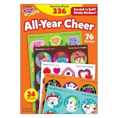 All Year Cheer Stinky Stickers Variety Pack, 336 Count