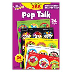 Pep Talk Stinky Stickers Variety Pack, 288 Count