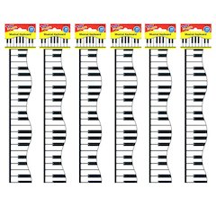 Musical Keyboard Terrific Trimmers, 39 Feet Per Pack, 6 Packs