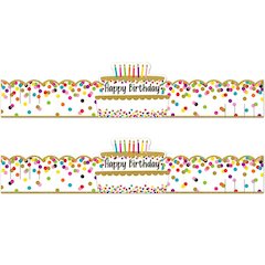 Confetti Happy Birthday Crowns, 30 Per Pack, 2 Packs