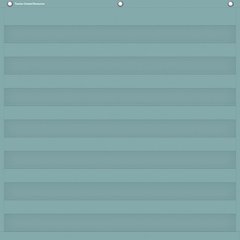 Calming Blue 7 Pocket Chart, 28" x 28"