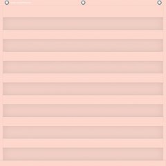 Blush 7 Pocket Chart, 28" x 28"