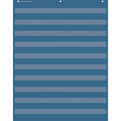 Slate Blue 10 Pocket Chart, 34" x 44"