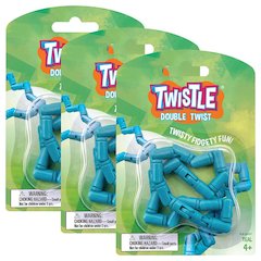 Twistle Double Twist, Teal, Pack of 3