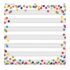 Confetti 7 Pocket Chart, 28" x 28"