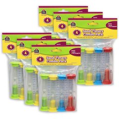 Small Sand Timers Combo Pack, 4 Per Pack, 6 Packs