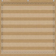 7-Pocket Pocket Chart, Burlap Design, 28" x 28"