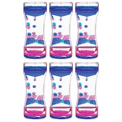 Blue & Pink Liquid Motion Bubbler, Pack of 6