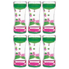 Pink & Green Liquid Motion Bubbler, Pack of 6