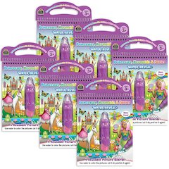 Princesses, Mermaids & Fairies Water Reveal Book, 6 Sets