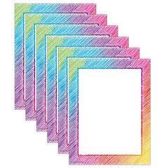 Colorful Scribble Computer Paper, 50 Sheets Per Pack, 6 Packs