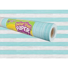 Vintage Blue Stripes Better Than Paper Bulletin Board Roll, 4' x 12', Pack of 4