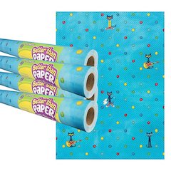 Pete the Cat Better Than Paper Bulletin Board Roll, 4' x 12', Pack of 4